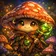 Colorful cartoon cat with large eyes and a friendly smile, perfect for a user profile image.